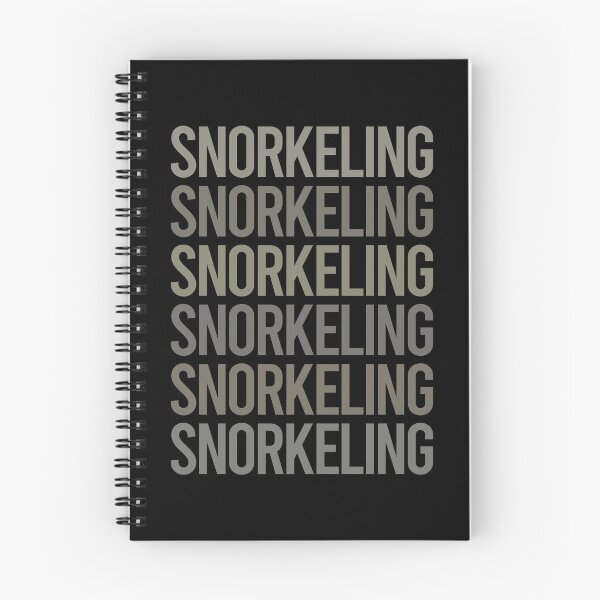 Item preview, Gray Text Art Snorkeling Snorkelling Snorkel Snorkeler designed and sold by TartSpiderWeb.