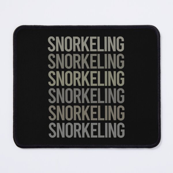 Item preview, Gray Text Art Snorkeling Snorkelling Snorkel Snorkeler designed and sold by TartSpiderWeb.