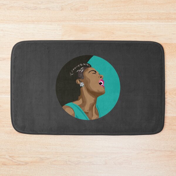 Item preview, Billie Holiday  Lady day {Portrait - on black and teal designed and sold by MelanieAckerm.