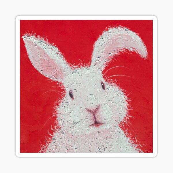 Item preview, White Bunny designed and sold by MatsonArtDesign.