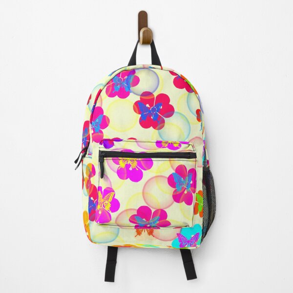 Item preview, Colorful flowers and butterflies with bubbles designed and sold by Darkies-store.