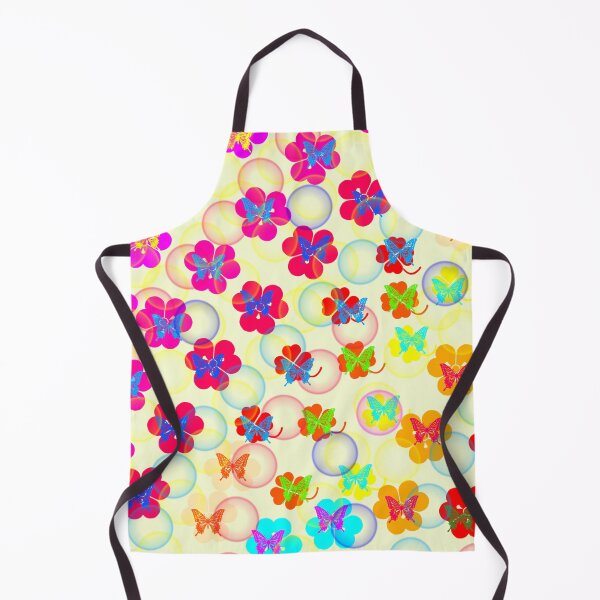 Item preview, Colorful flowers and butterflies with bubbles designed and sold by Darkies-store.