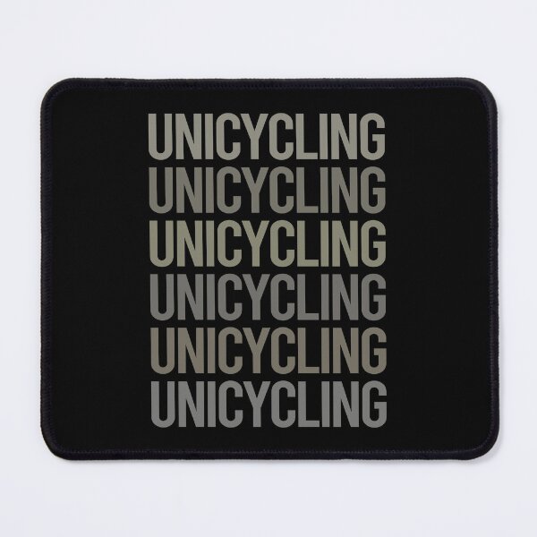 Item preview, Gray Text Art Unicycling Unicycle Unicyclist designed and sold by TartSpiderWeb.