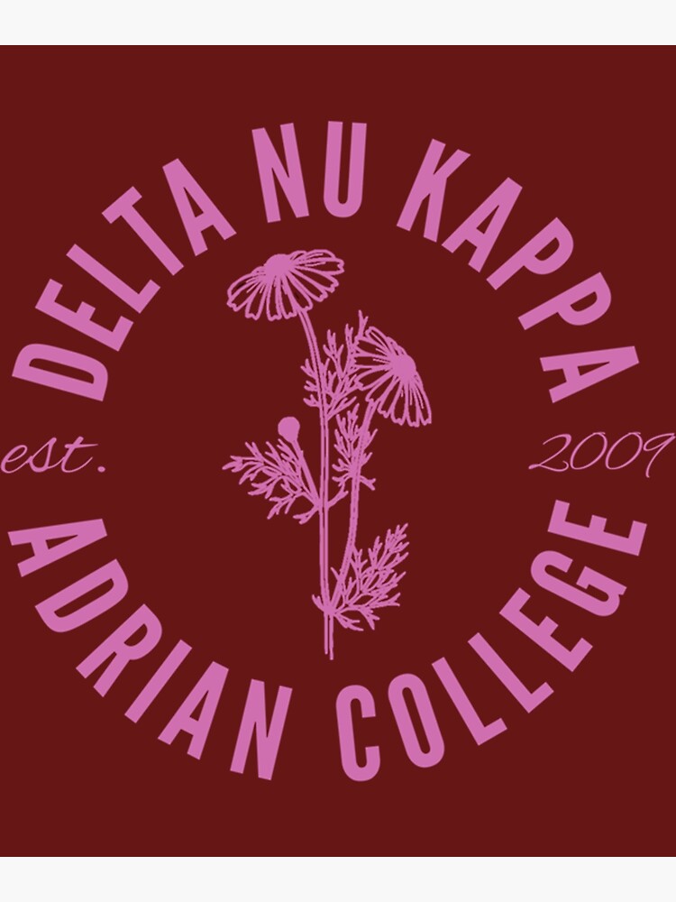 "Delta Nu Kappa Daisy Logo " Poster for Sale by cutegirlsdesign