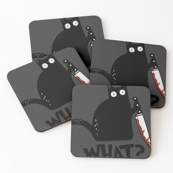 Item preview, Cat What Murderous Black Cat With Knife Gift Premium  designed and sold by CarolinHamm.