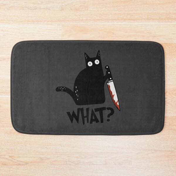 Item preview, Cat What Murderous Black Cat With Knife Gift Premium  designed and sold by CarolinHamm.