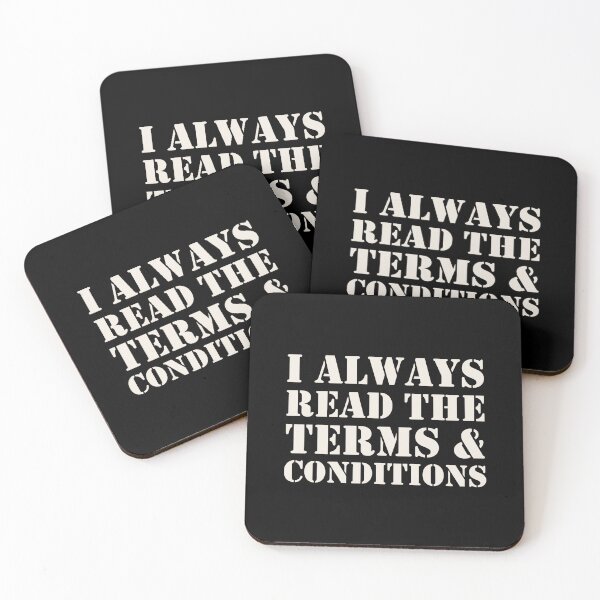 Item preview, I Always Read The Terms And Conditions Slogan designed and sold by TrulyEpoque.