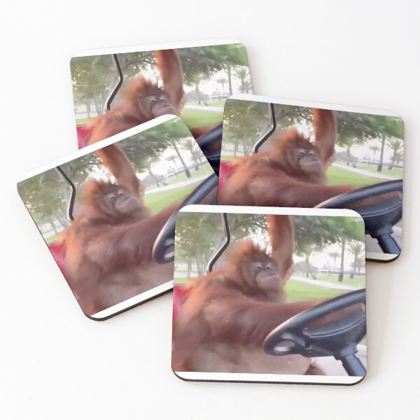 Item preview, Orangutan Driving Golf Cart designed and sold by Bowdy44.