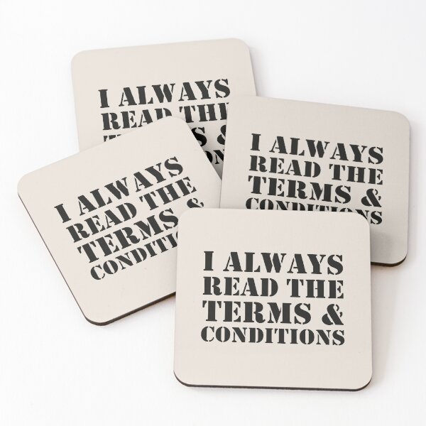 Item preview, Funny I Always Read The Terms And Conditions Slogan designed and sold by TrulyEpoque.