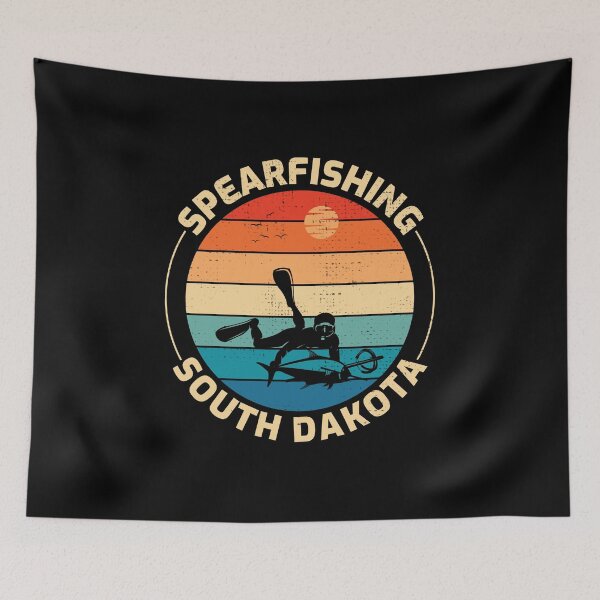 Item preview, Spearfishing Spearfisher Fishing South Dakota designed and sold by TastefulTees.