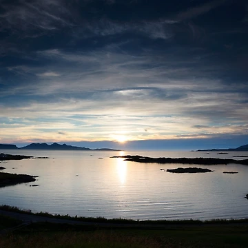 Artwork thumbnail, Sunset over Rhum by RedGrouse