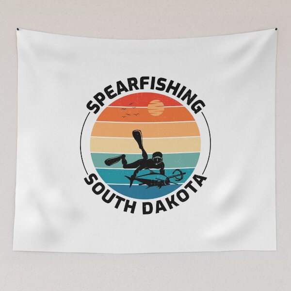 Item preview, Spearfishing Spearfisher Fishing South Dakota designed and sold by TastefulTees.