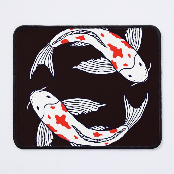 Item preview, Rose white Japanese traditional fish T-shirt design designed and sold by SAFALK.