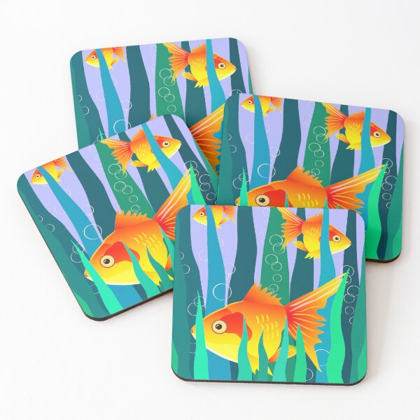 Item preview, Goldfish Swimming Among Weeds designed and sold by OutOfNowhere.