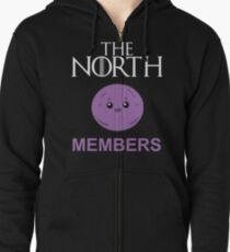 The North Members - Black Zipped Hoodie