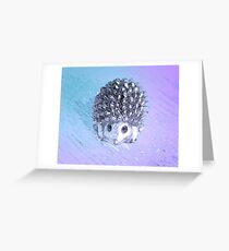Plaintive baby hedgehog Greeting Card