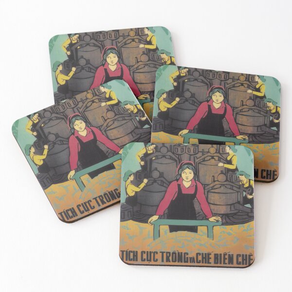 Item preview, Vietnamese Poster: Actively Planting and Processing Tea designed and sold by Onodera.
