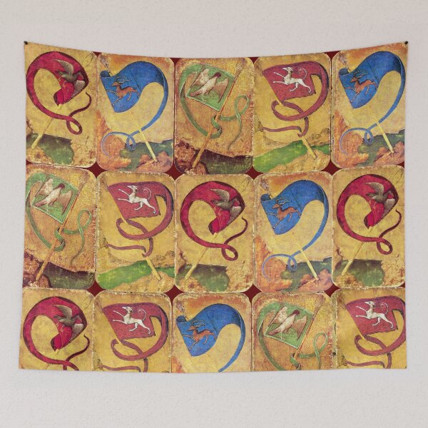 Item preview, Medieval German Court Cards With Colorful Flags /Dogs,Deers,Falcons,Ducks  designed and sold by BulganLumini.