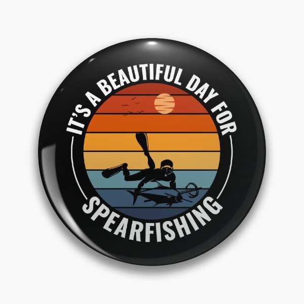 Item preview, Spearfishing Spearfisher fishing Vintage Retro designed and sold by TastefulTees.