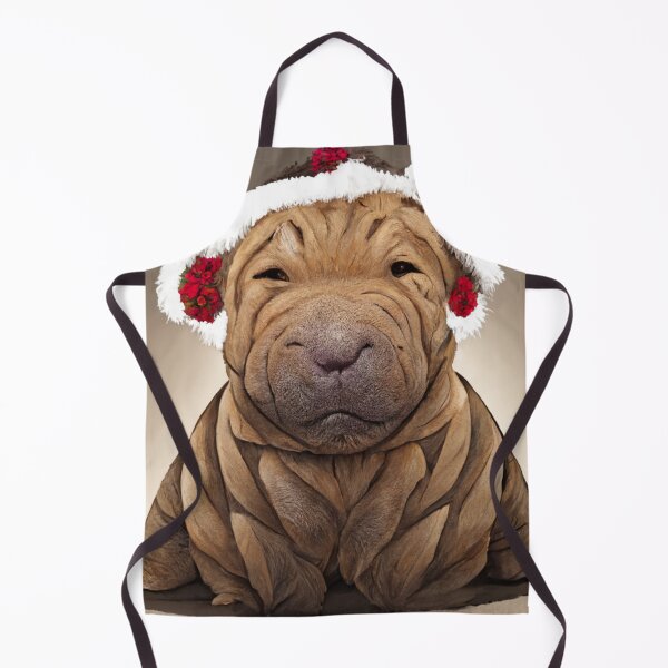 Item preview, Shar Pei Perro Navidad Estilo de dibujos animados Lindo SharPei designed and sold by Weirdarto.