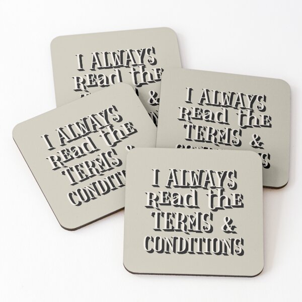 Item preview, Fun I Always Read The Terms And Conditions Slogan designed and sold by TrulyEpoque.
