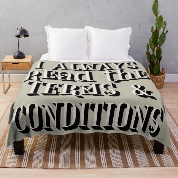 Item preview, Fun I Always Read The Terms And Conditions Slogan designed and sold by TrulyEpoque.