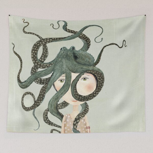 Item preview, Octopus Girl designed and sold by Katherine Quinn Illustration.