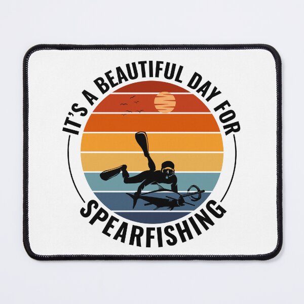 Item preview, Spearfishing Spearfisher fishing Vintage Retro designed and sold by TastefulTees.