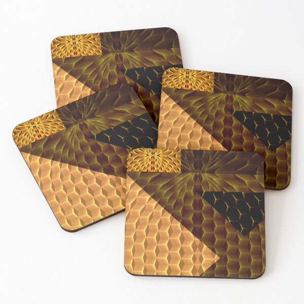 Item preview, Black and gold Geometric Tiles retro Left  designed and sold by SpArtk.
