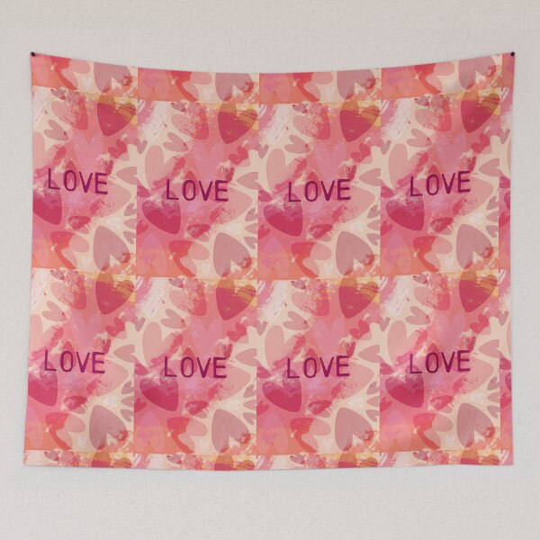 Item preview, Love - Pink hearts, abstract and energetic designed and sold by SirenSeventyOne.