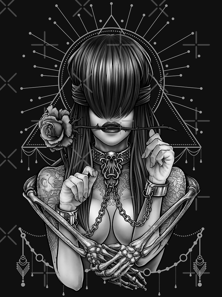 Thumbnail 7 of 7, Classic T-Shirt, see no evil (black and white) designed and sold by Winya.