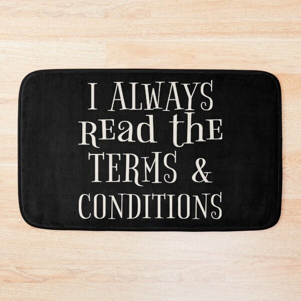 Item preview, Cool I Always Read The Terms And Conditions Funny Slogan designed and sold by TrulyEpoque.