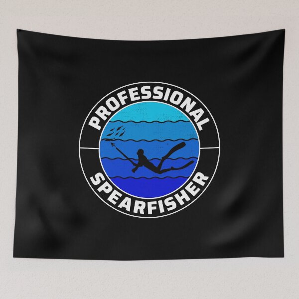 Item preview, Spearfishing Spearfisher fishing Vintage Retro designed and sold by TastefulTees.