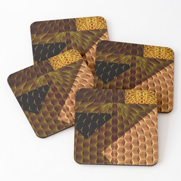 Item preview, Black and gold Geometric Tiles retro Right designed and sold by SpArtk.