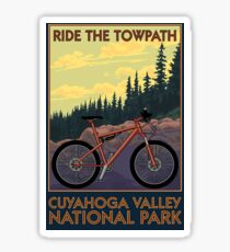 Cuyahoga Valley National Park Vintage Travel Decal -Towpath Trail Sticker