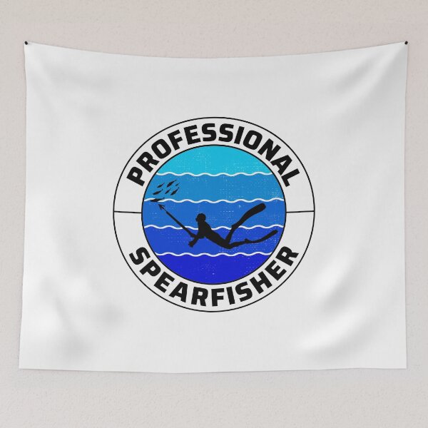 Item preview, Spearfishing Spearfisher fishing Vintage Retro designed and sold by TastefulTees.