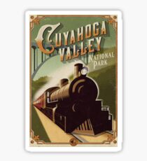 Cuyahoga Valley National Park Scenic Railroad Vintage Travel Decal Sticker