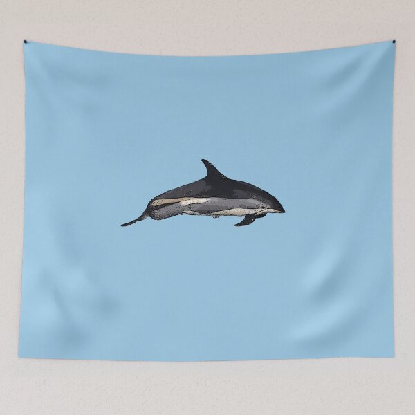Item preview,  An Atlantic White Sided Dolphin Color Design Painting Print designed and sold by designsasstultd.