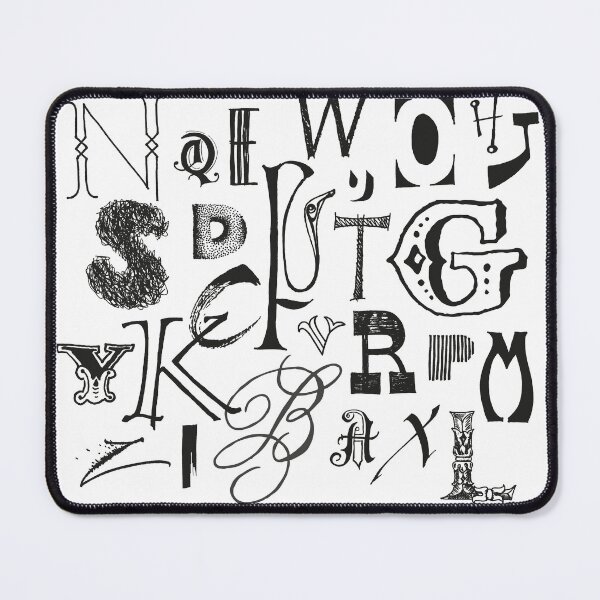 Item preview, Hand drawn alphabet mash up designed and sold by sharon-s-studio.
