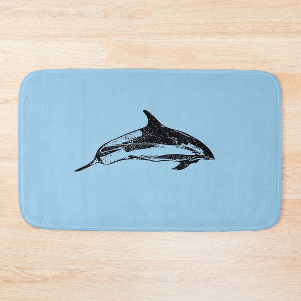 Item preview, An Atlantic White Sided Dolphin Black Design Painting Print designed and sold by designsasstultd.