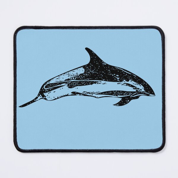 Item preview, An Atlantic White Sided Dolphin Black Design Painting Print designed and sold by designsasstultd.
