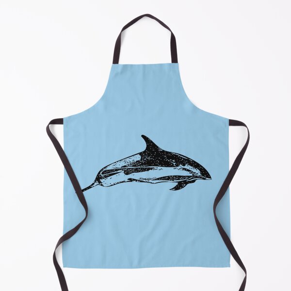 Item preview, An Atlantic White Sided Dolphin Black Design Painting Print designed and sold by designsasstultd.