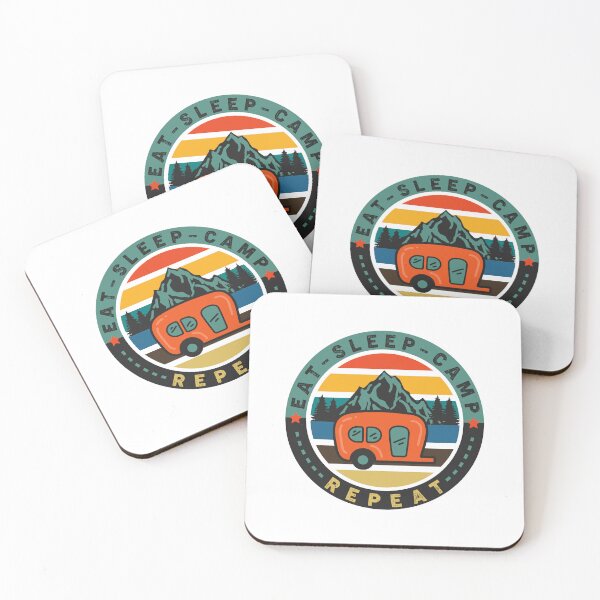Item preview, Gift for Camping Lovers, Eat Sleep Camp Repeat Design designed and sold by Sunnyhova.