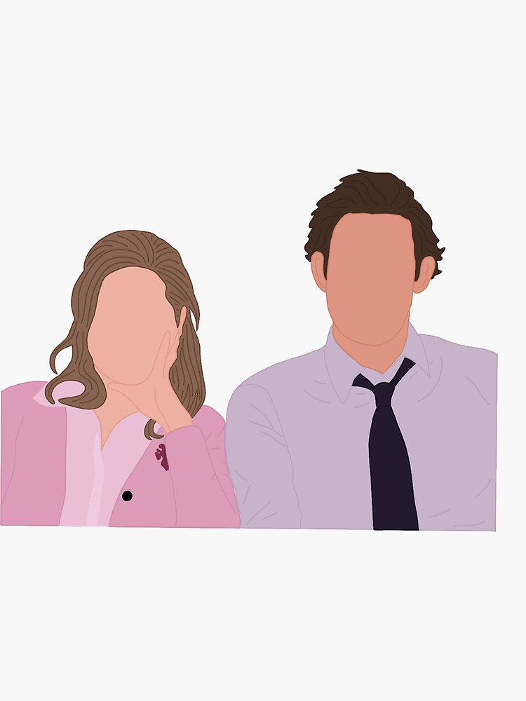 "Jim and Pam from The Office" Sticker for Sale by allybally7733 Redbubble