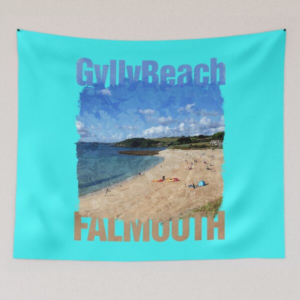 Item preview, Gylly Beach, Falmouth, Cornwall Original Watercolour Design designed and sold by CandOCreative.