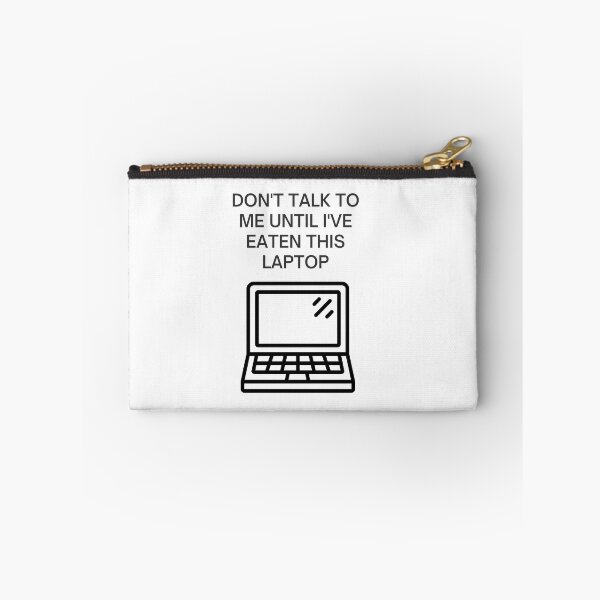 Item preview, Don't Talk To Me Until I've Eaten This Laptop designed and sold by EmLosin.