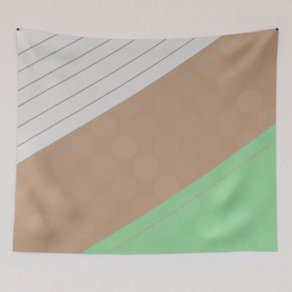 Item preview, Geometric Lines | Abstract Art Design | Diagonal | White, Brown and Olive Green designed and sold by Peaceful Lotus Home Design.