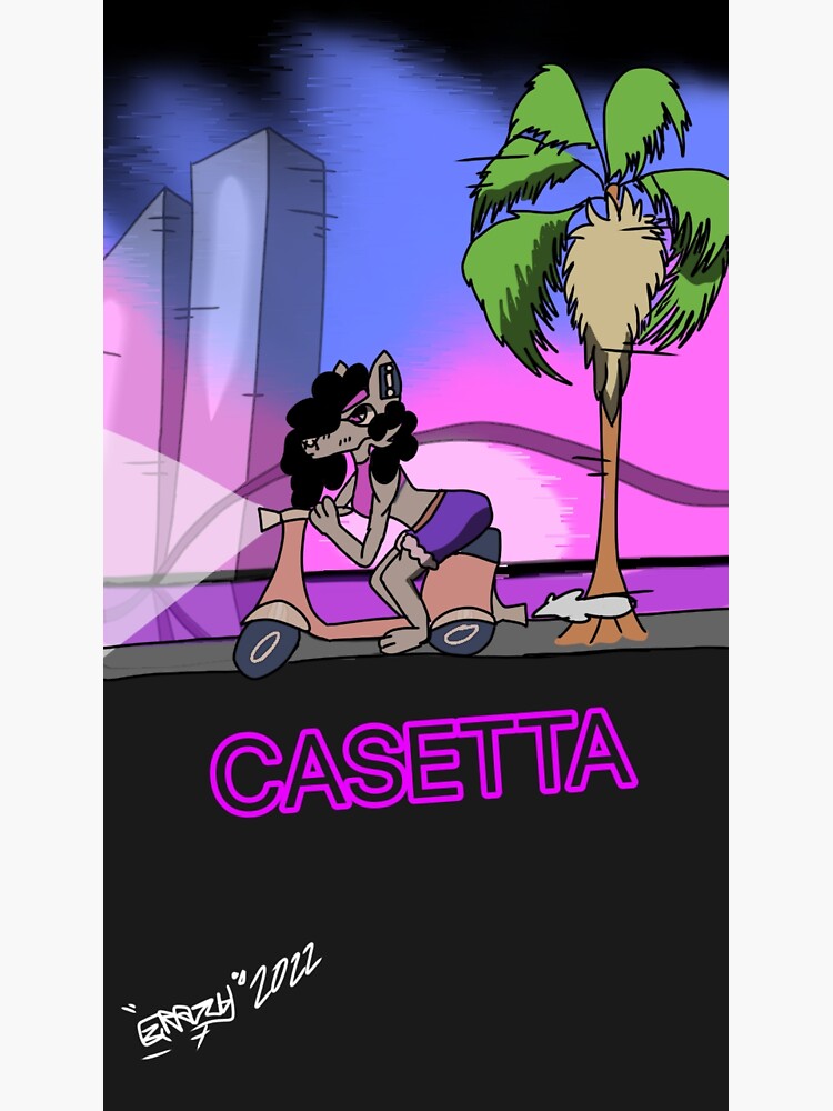 Thumbnail 3 of 3, Sticker, Vintage Casetta poster designed and sold by TheScratchDesk.