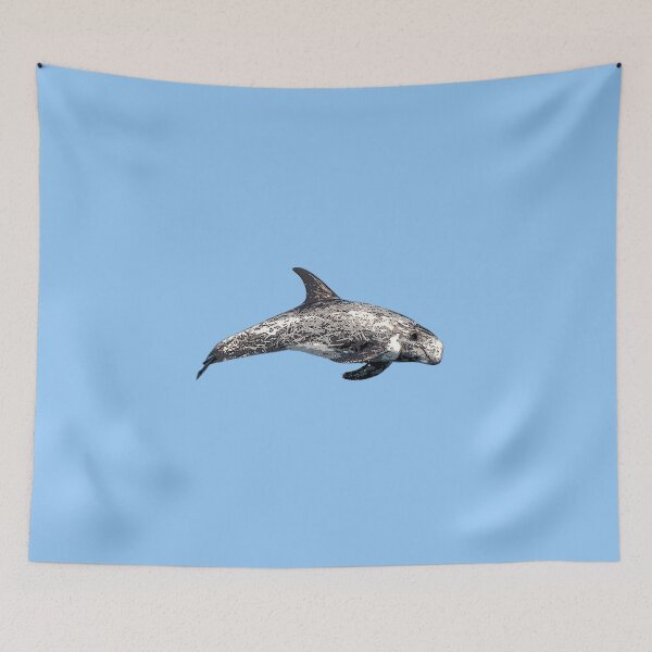 Item preview, A Risso's (Rissos) Dolphin Color Design Painting Print designed and sold by designsasstultd.