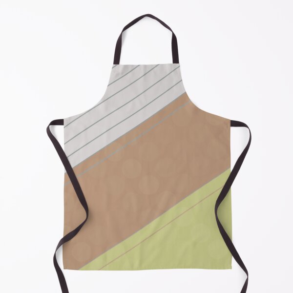 Item preview, Geometric Lines | Abstract Art Design | Diagonal | White, Brown and Lime Yellow designed and sold by Peaceful Lotus Home Design.